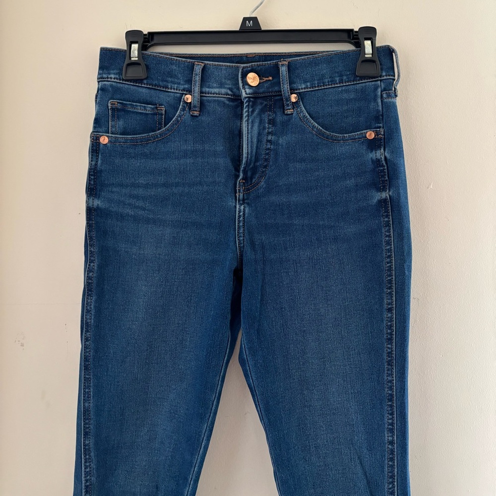Express Women’s Skinny Mid Rise Medium Jeans Wash size 00R - Picture 4 of 6
